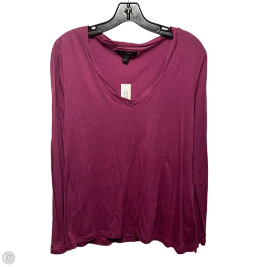 Top Long Sleeve Basic By Banana Republic In Pink, Size: L