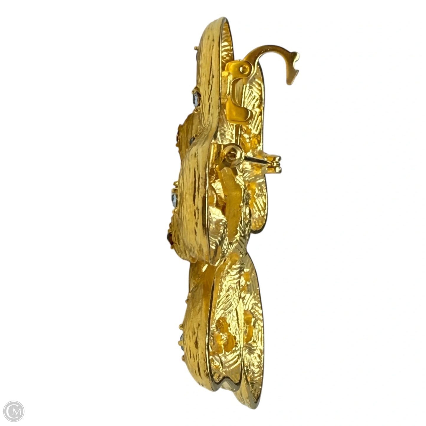 Gold Tone Pin With Blue Crystals By Ivana Trump