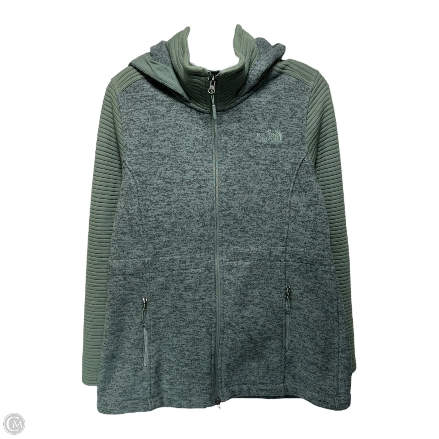 Athletic Jacket By The North Face In Green, Size: L