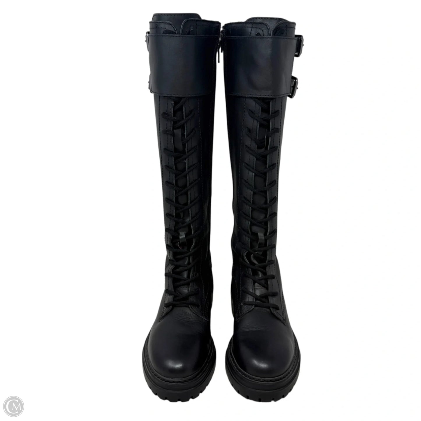 Lenky Tall Combat Boots By Steve Madden In Black, Size: 6