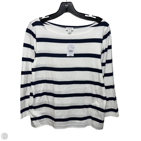 Top Long Sleeve Basic By J. Crew In Striped Pattern, Size: S