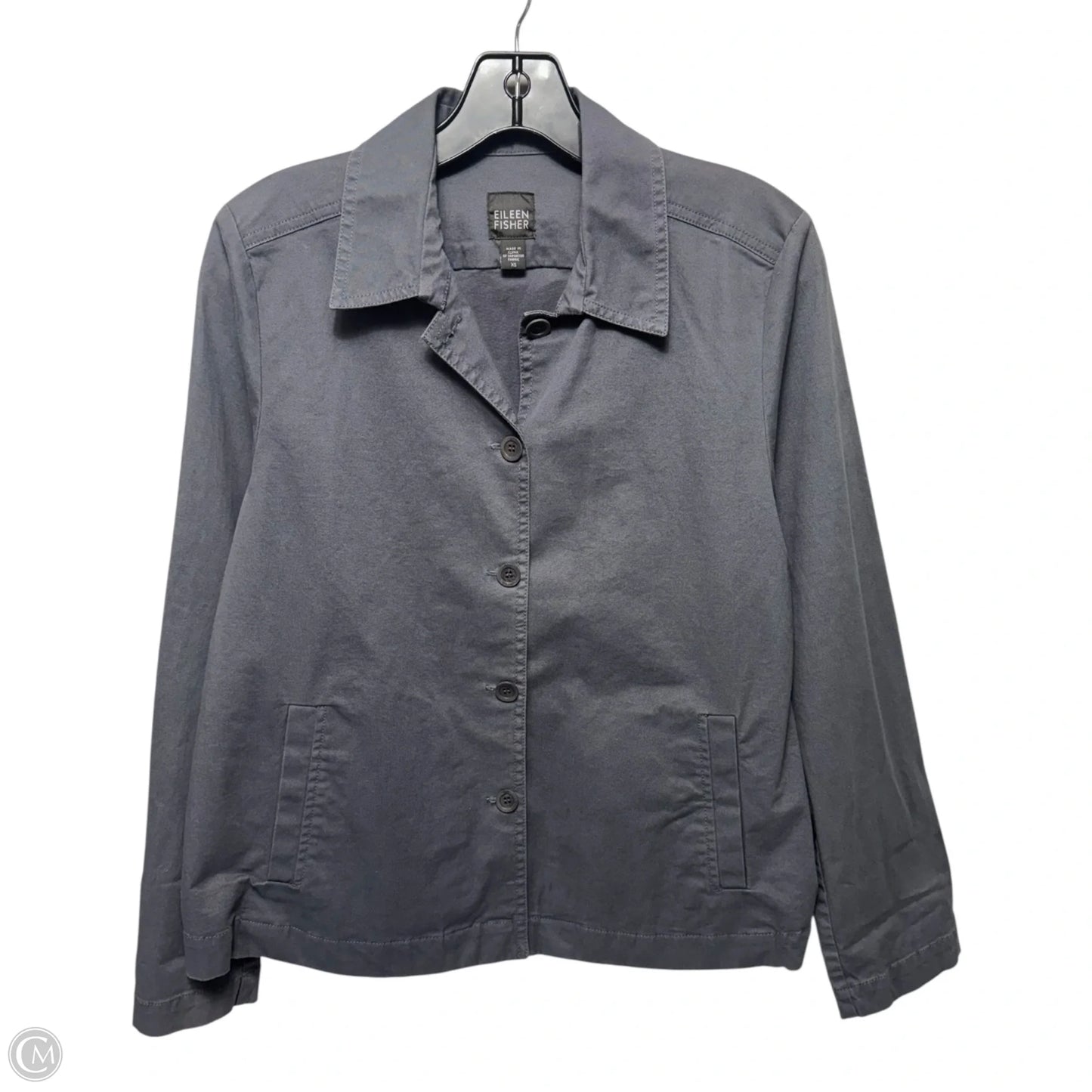 Jacket Other By Eileen Fisher In Grey, Size: Xs