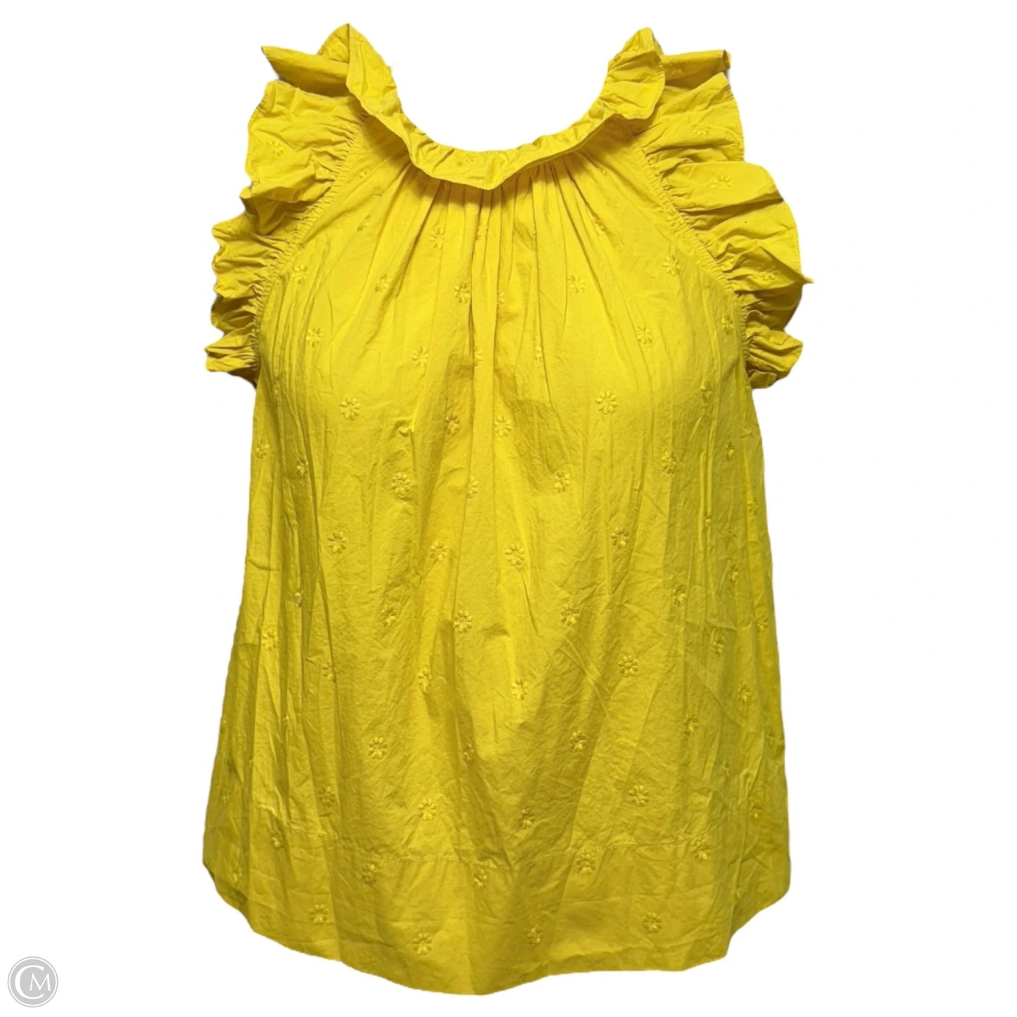 Tilda Ruffle Trim Top By Ulla Johnson In Yellow, Size: 2