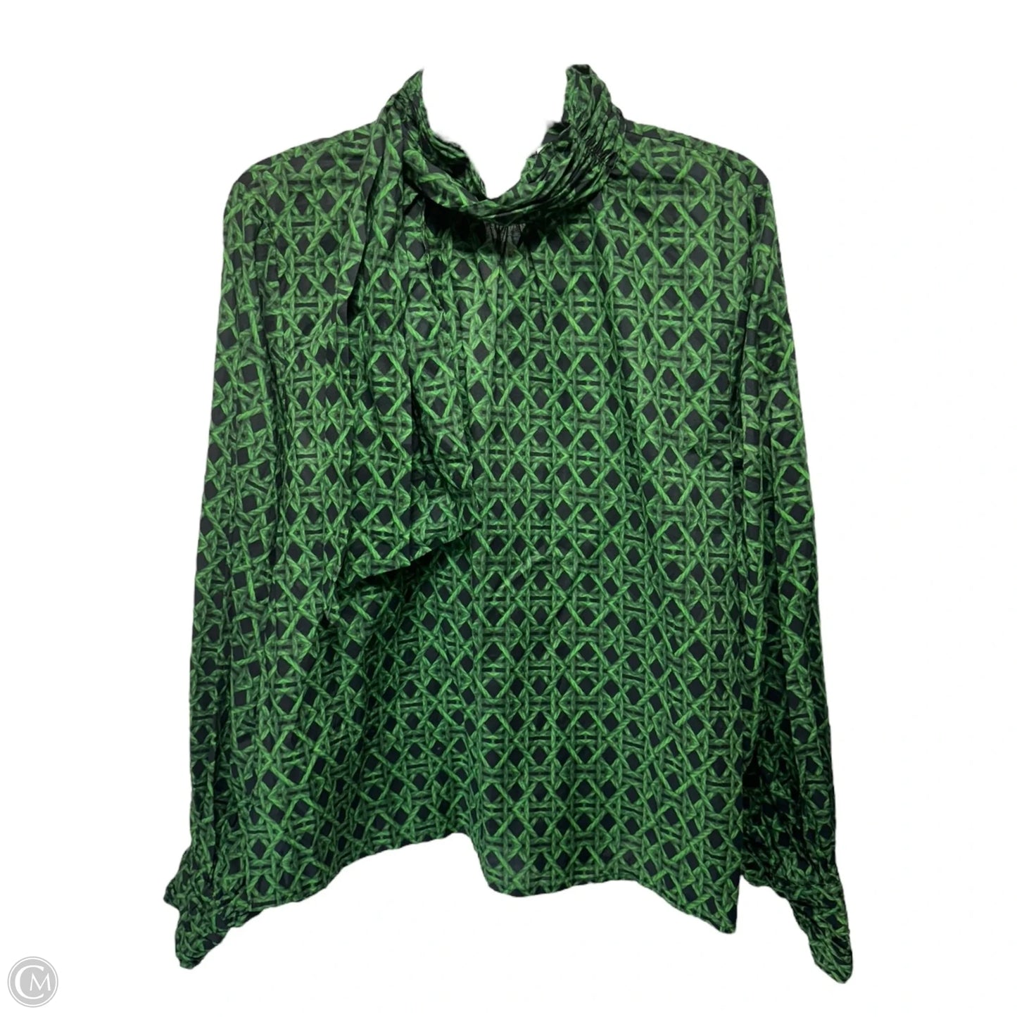Top Long Sleeve By A Loves A In Blue & Green, Size: L
