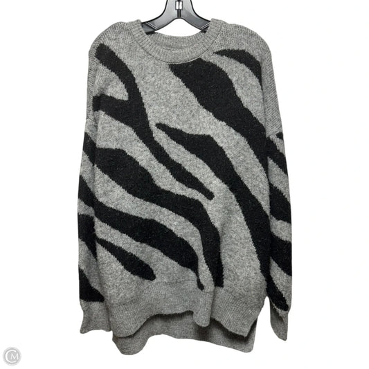 Sweater By River Island In Black & Grey, Size: L