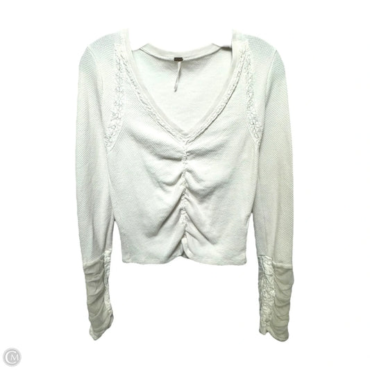 Top Long Sleeve By Free People In White, Size: S