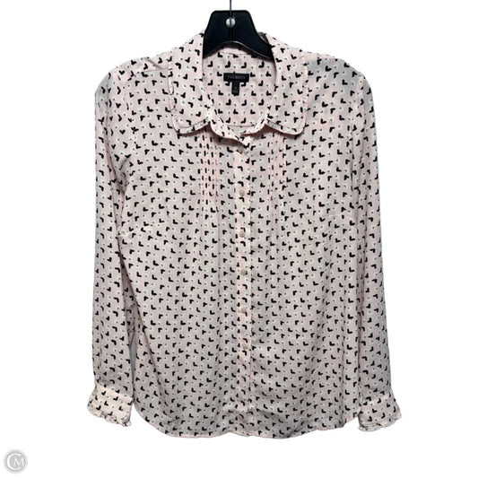 Butterfly Top Long Sleeve By Talbots In Pink, Size: S