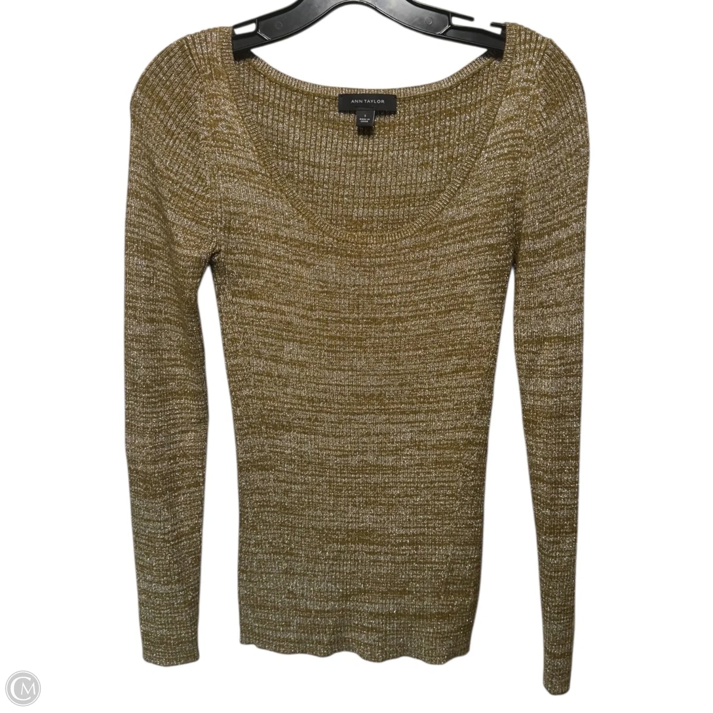 Sweater By Ann Taylor In Gold, Size: S