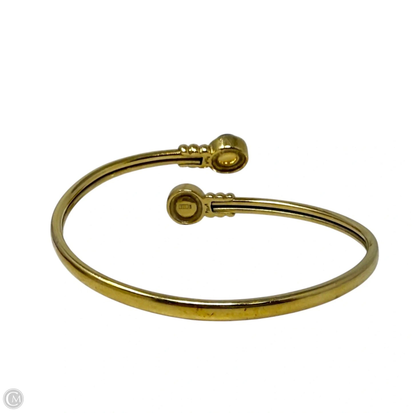 Gold Over Sterling Silver Black Pearl Bracelet