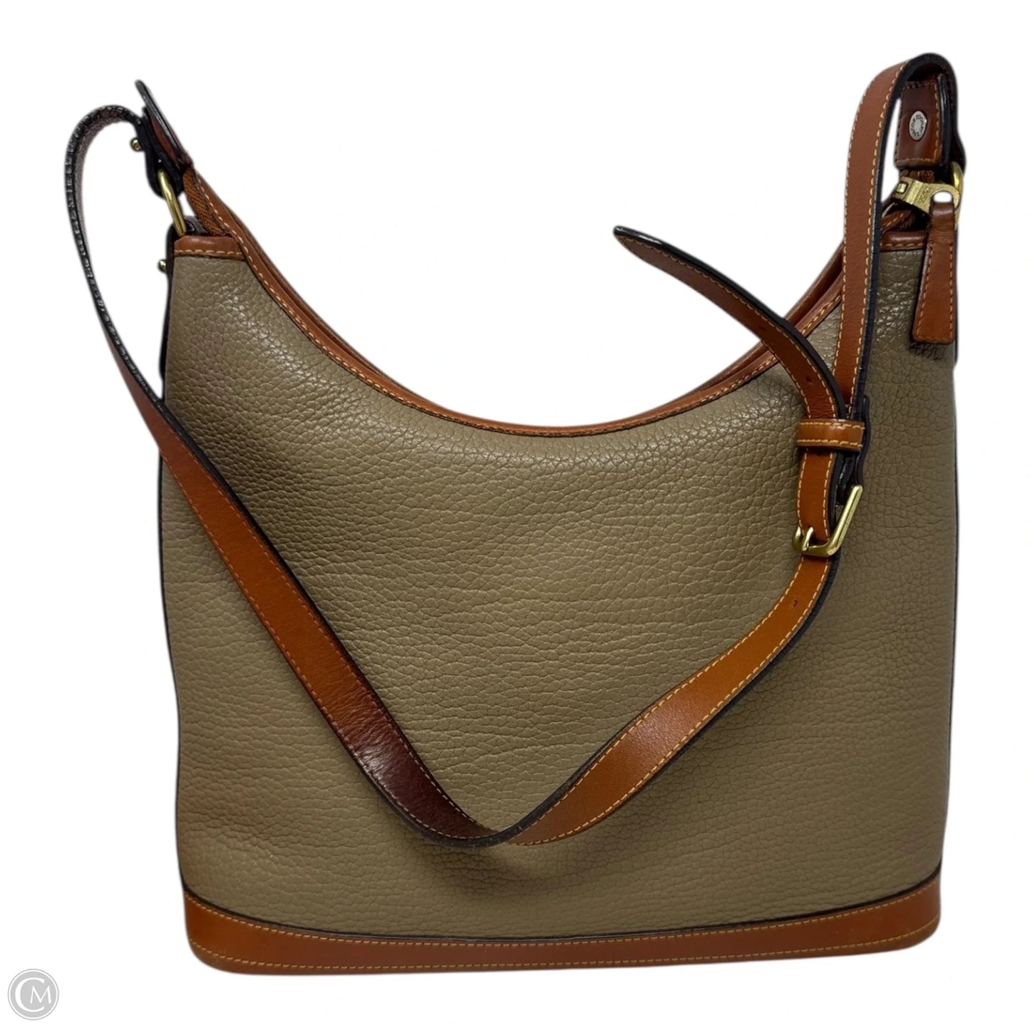 AS IS Vintage Pebbled Leather Shoulder Handbag Designer By Dooney And Bourke, Size: Medium