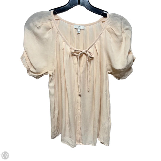 Berkeley Matte Silk Blouse By Joie In Peach, Size: XS