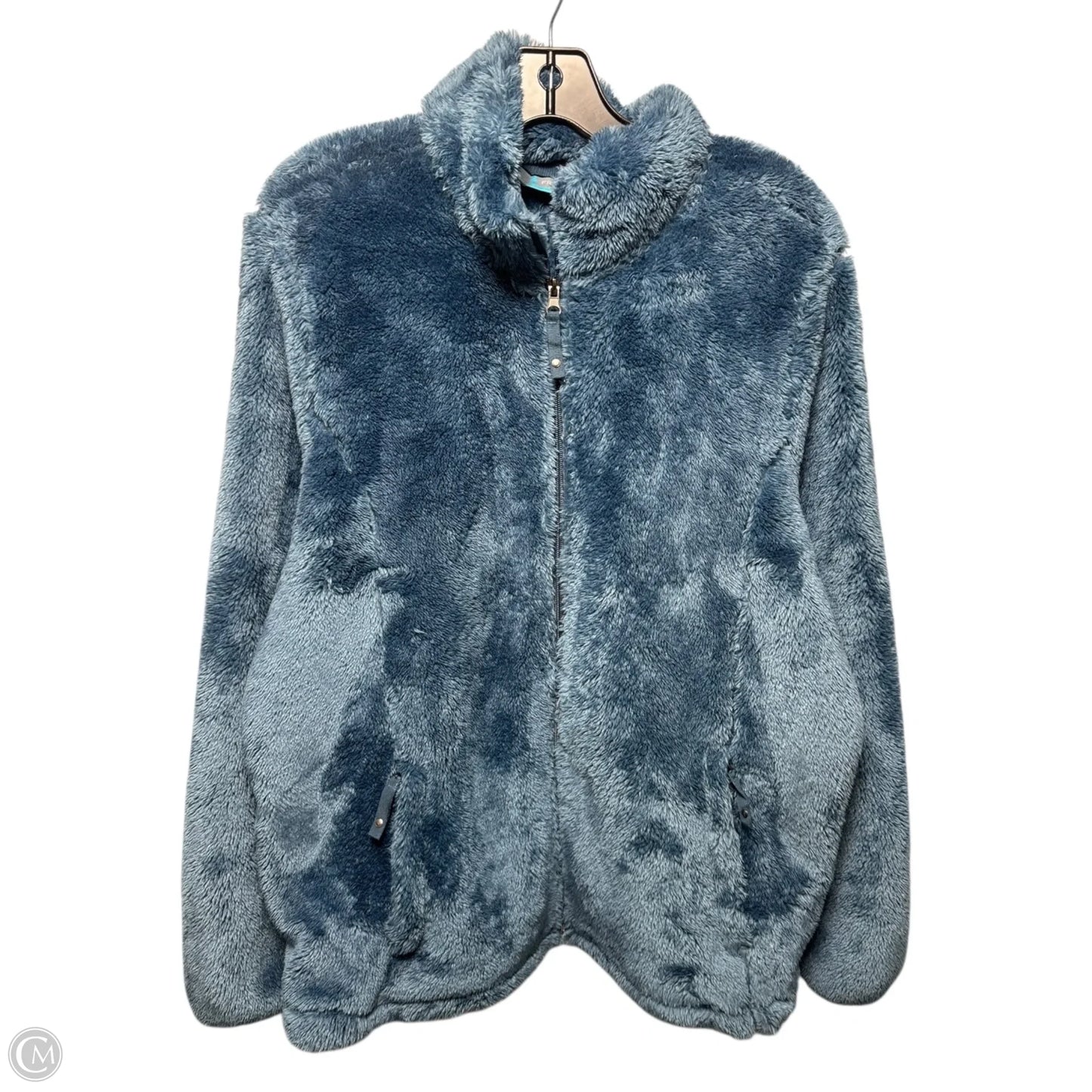 Jacket Fleece By Free Country In Blue, Size: Xl