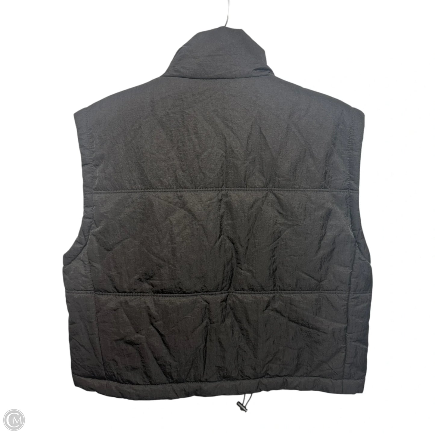 Cropped Vest Puffer & Quilted By Thread And Supply In Black, Size: M
