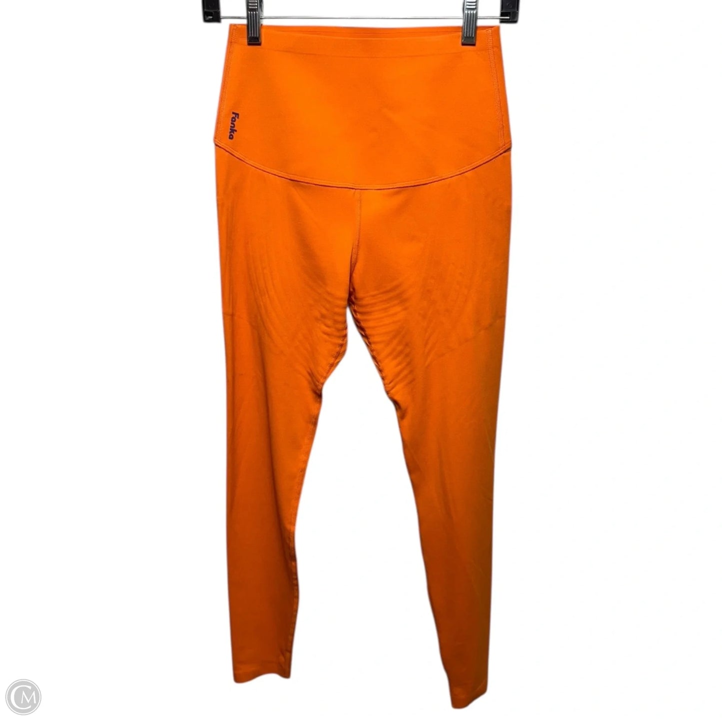 Athletic Leggings By Fanka In Orange, Size: L