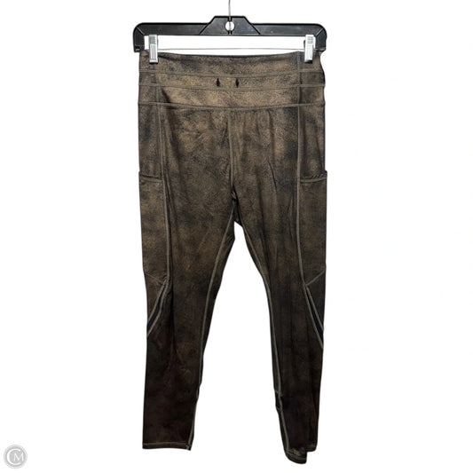 Athletic Leggings By Zyia In Bronze, Size: M