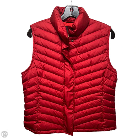 Vest Puffer & Quilted By Talbots In Red, Size: Lp