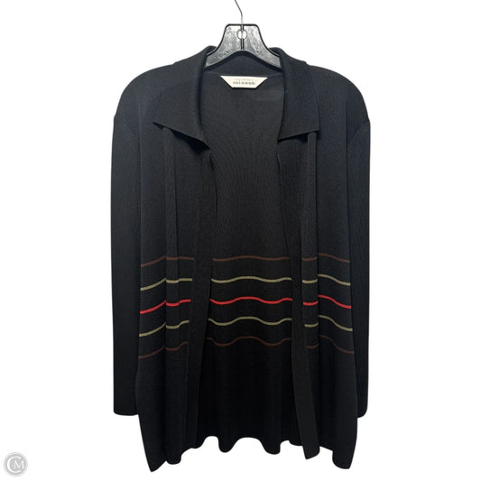 Sweater Cardigan By Misook In Black, Size: M