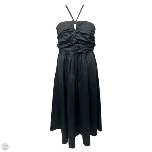 Ruched Halter Dress Party Midi By Marella In Black, Size: 14