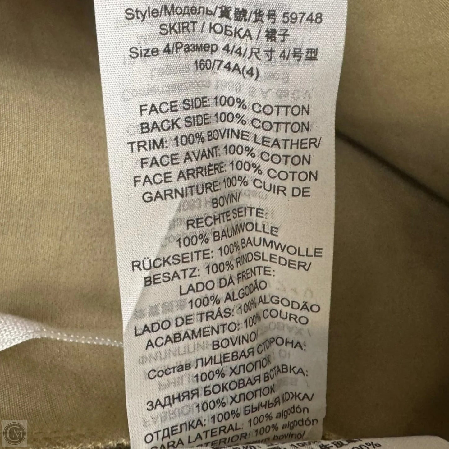 Pleated Midi Skirt Designer By Tory Burch In Plaid Pattern, Size: 4