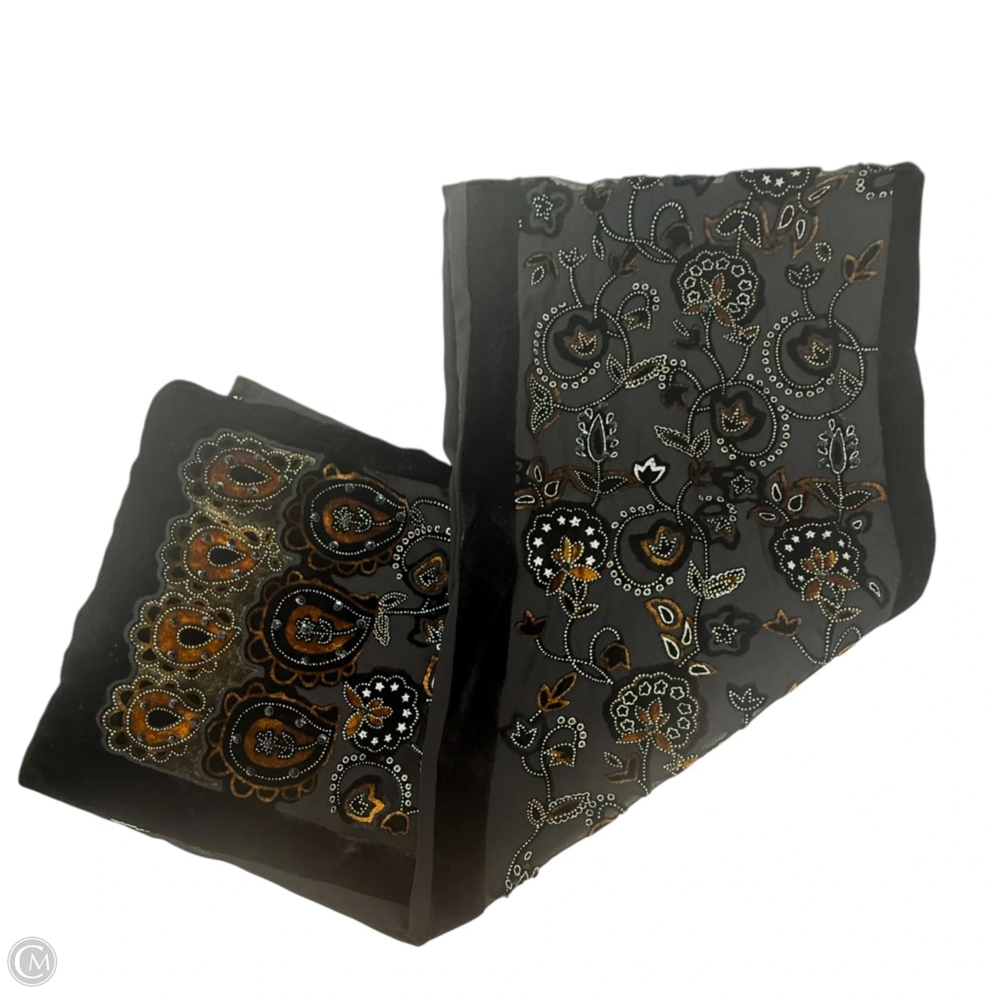 Burnout Velvet Scarf Long