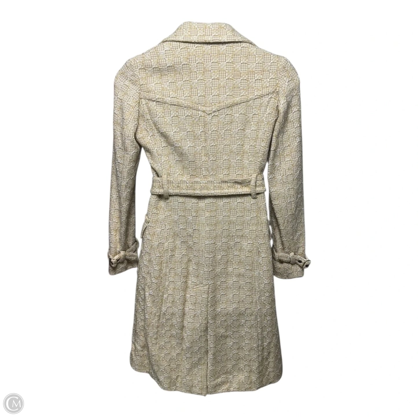 Wool & Cotton Coat By Banana Republic In Yellow, Size: M