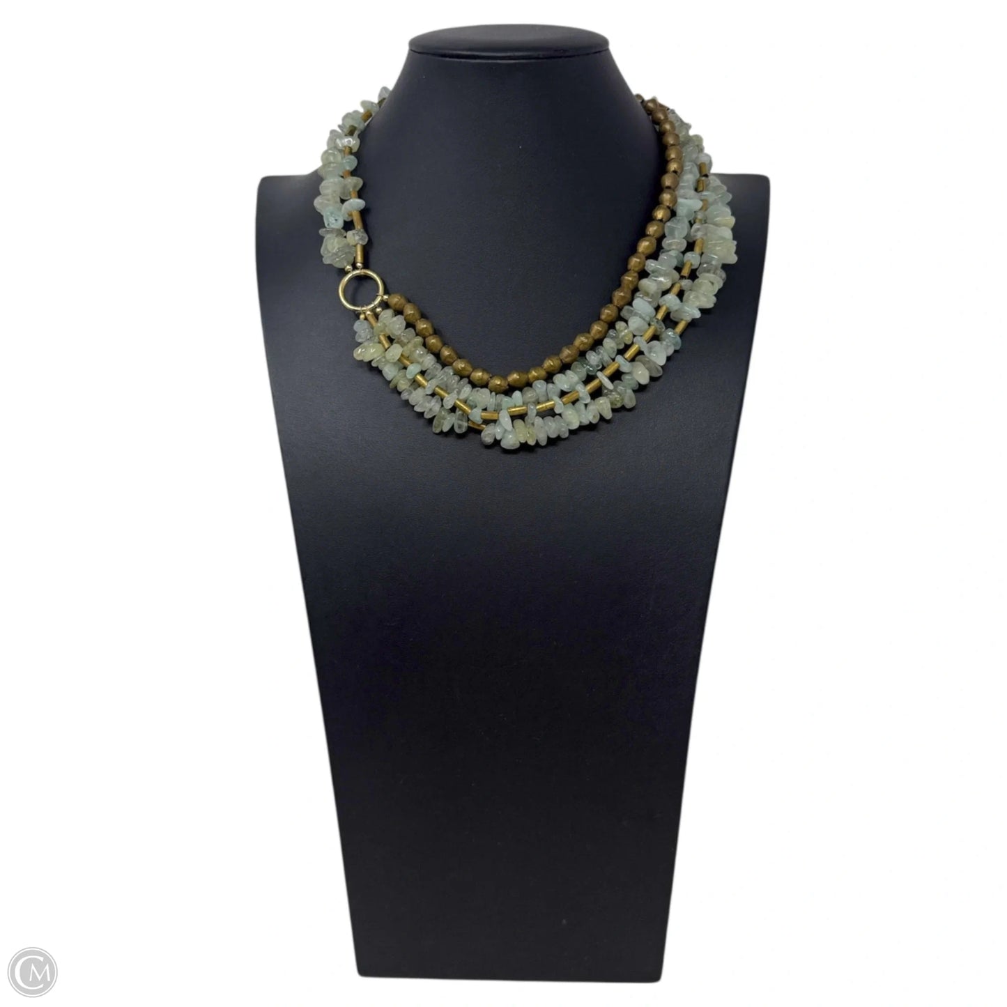 Green Beaded Statement Toggle Clasp Necklace By Clothes Mentor