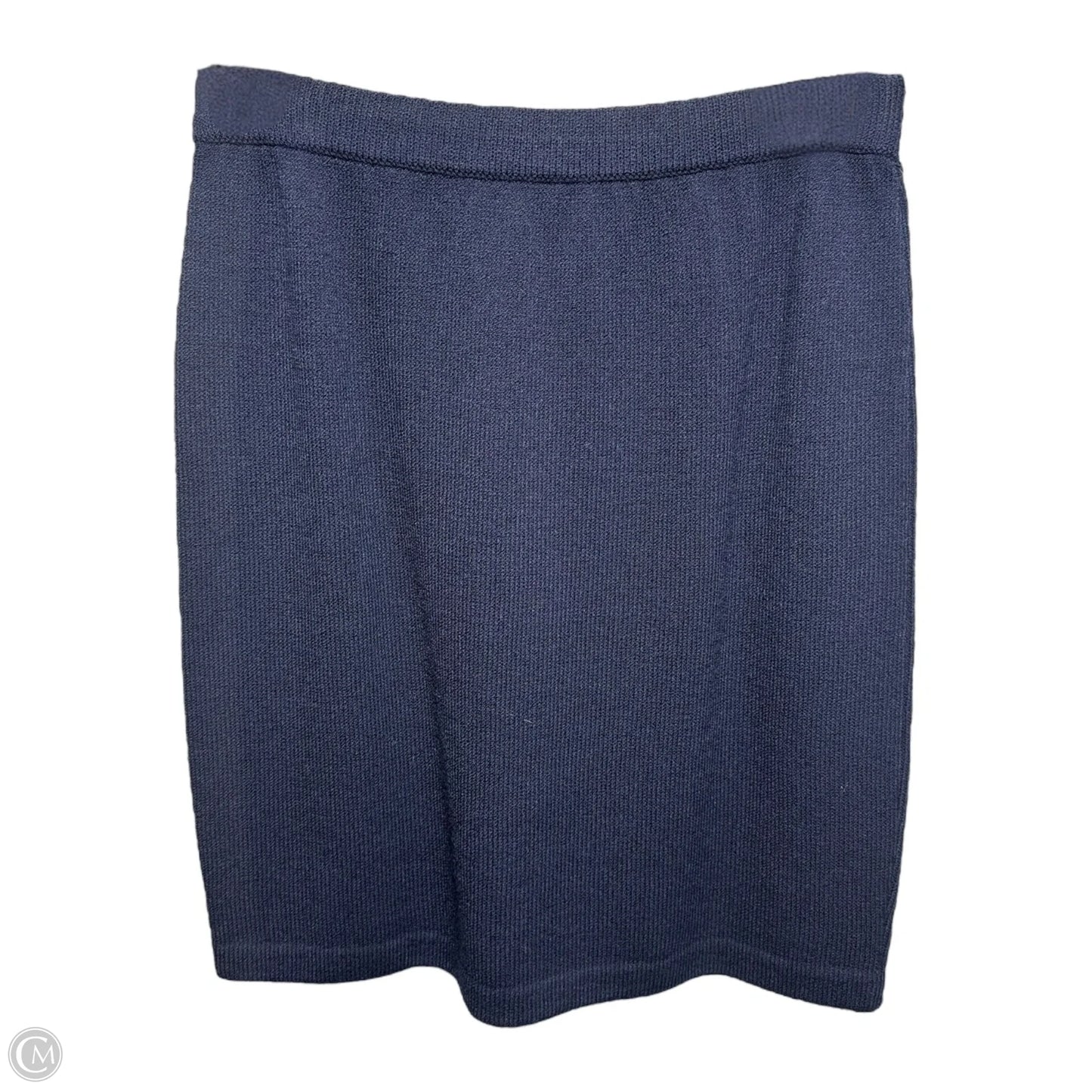 Knit Skirt Luxury Designer By St John Basics In Navy, Size: 4