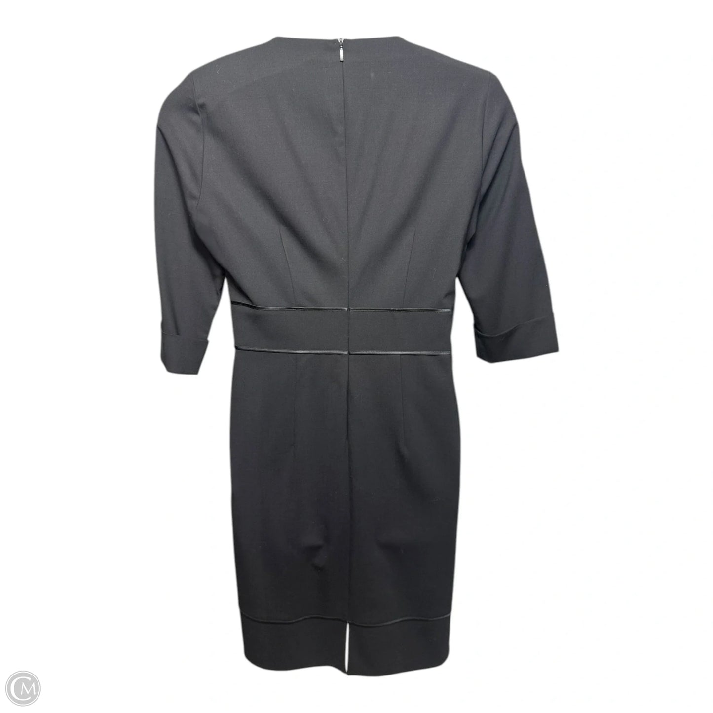 Wool Dress Casual Midi By BOSS by Hugo Boss In Black, Size: L