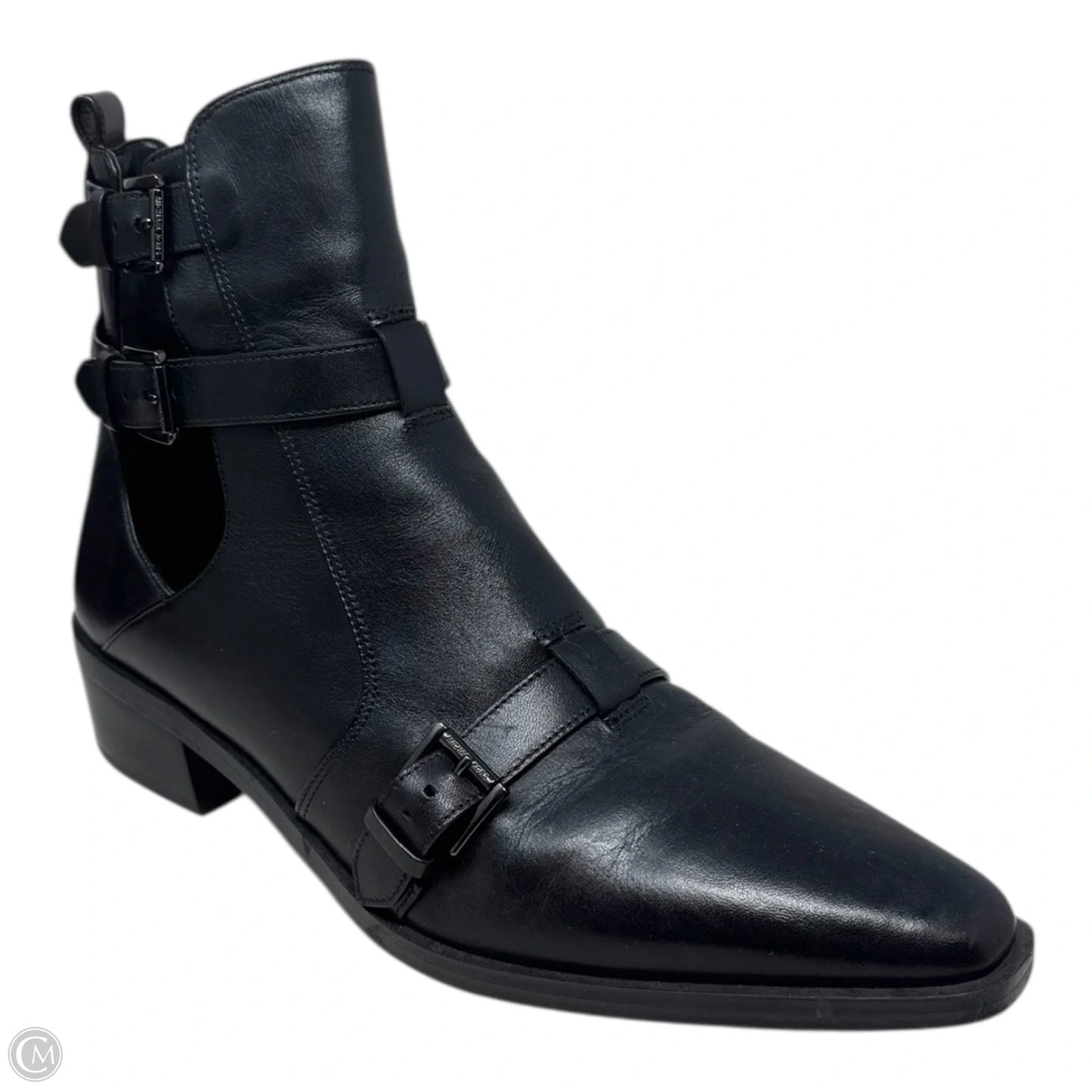 Radley Bootie Ankle Boots Leather Asymettric By Michael By Michael Kors In Black, Size: 11