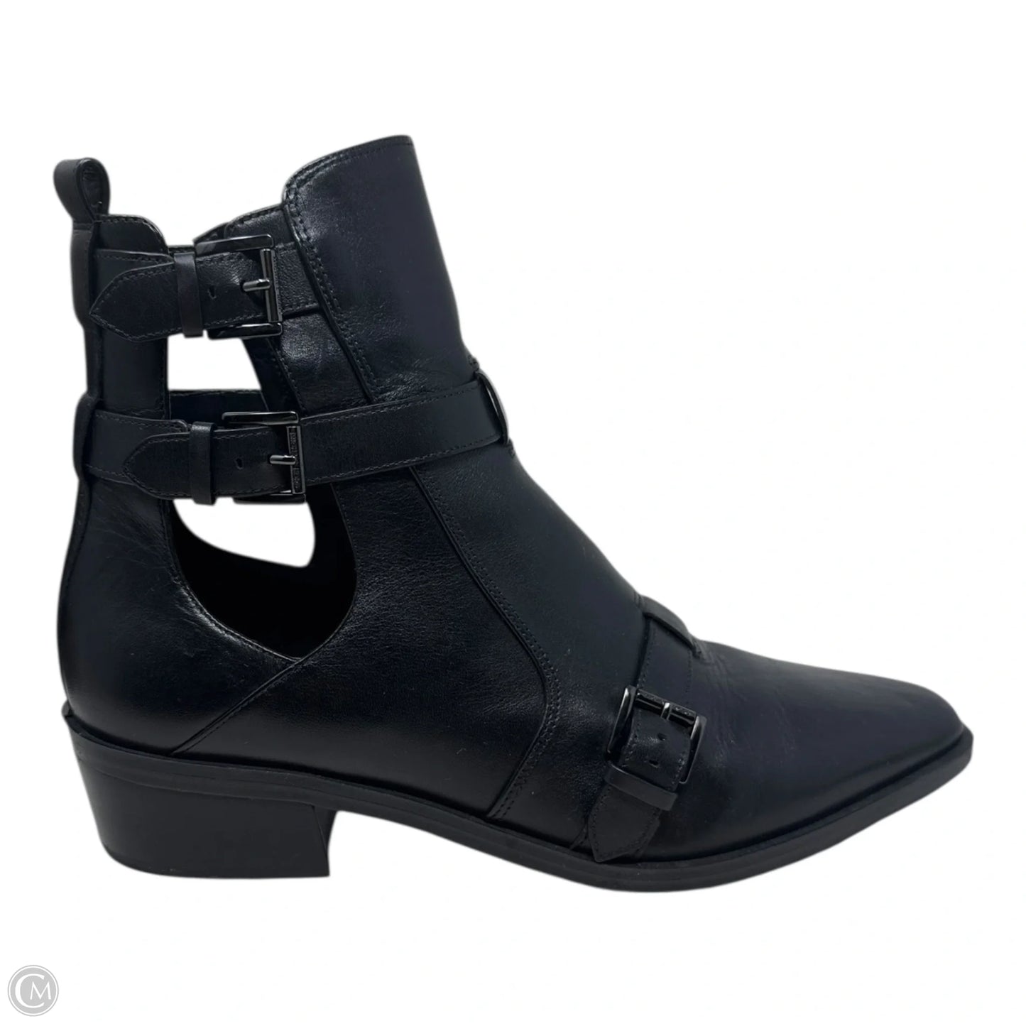 Radley Bootie Ankle Boots Leather Asymettric By Michael By Michael Kors In Black, Size: 11