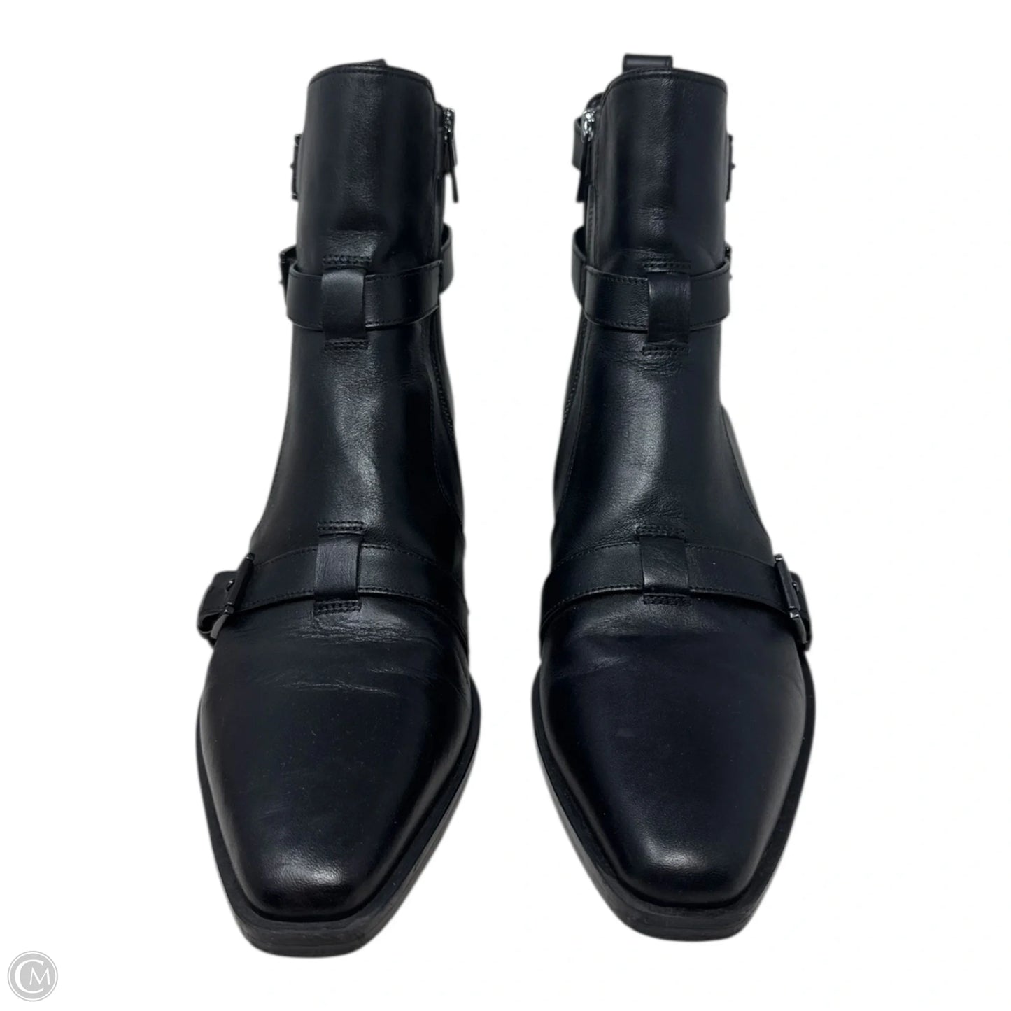 Radley Bootie Ankle Boots Leather Asymettric By Michael By Michael Kors In Black, Size: 11