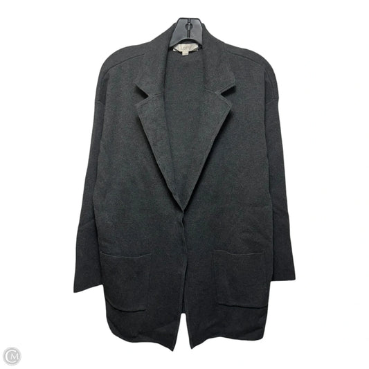 Sweater Cardigan By Loft In Grey, Size: S