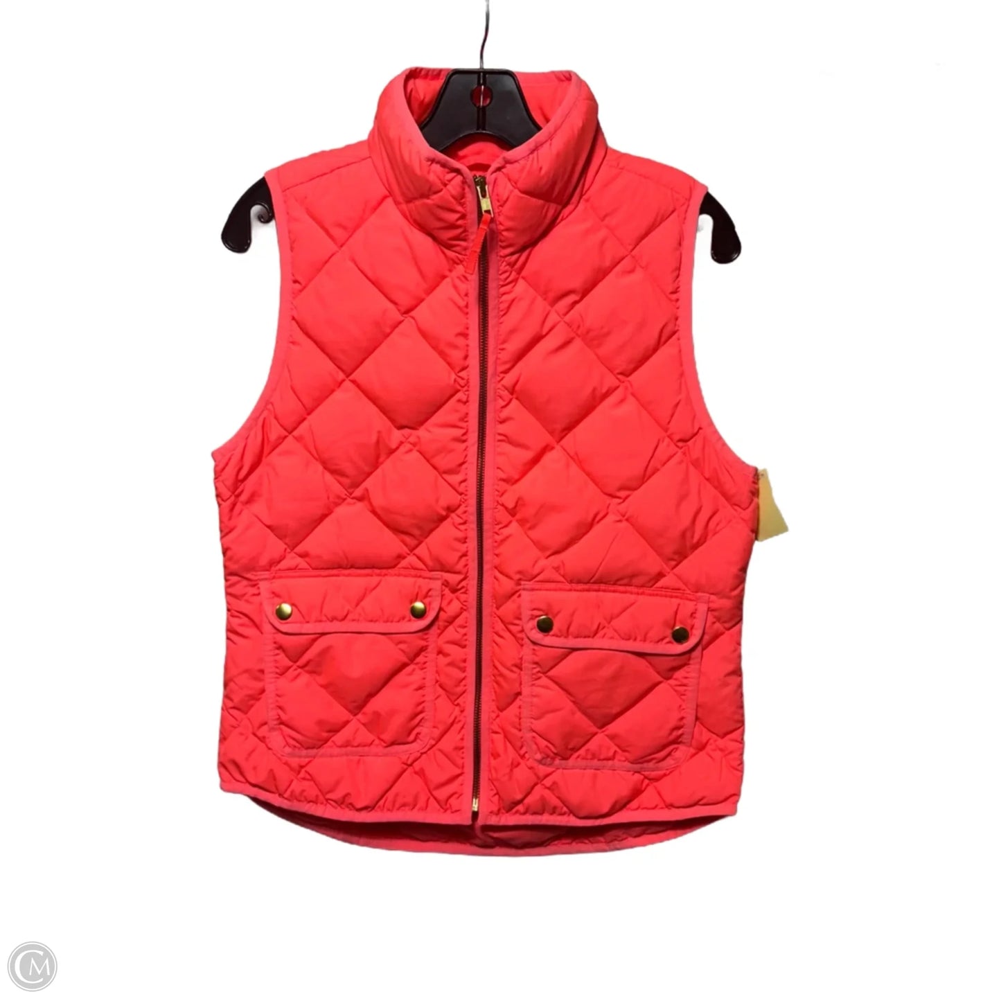 Vest Puffer & Quilted By J. Crew In Coral, Size: S