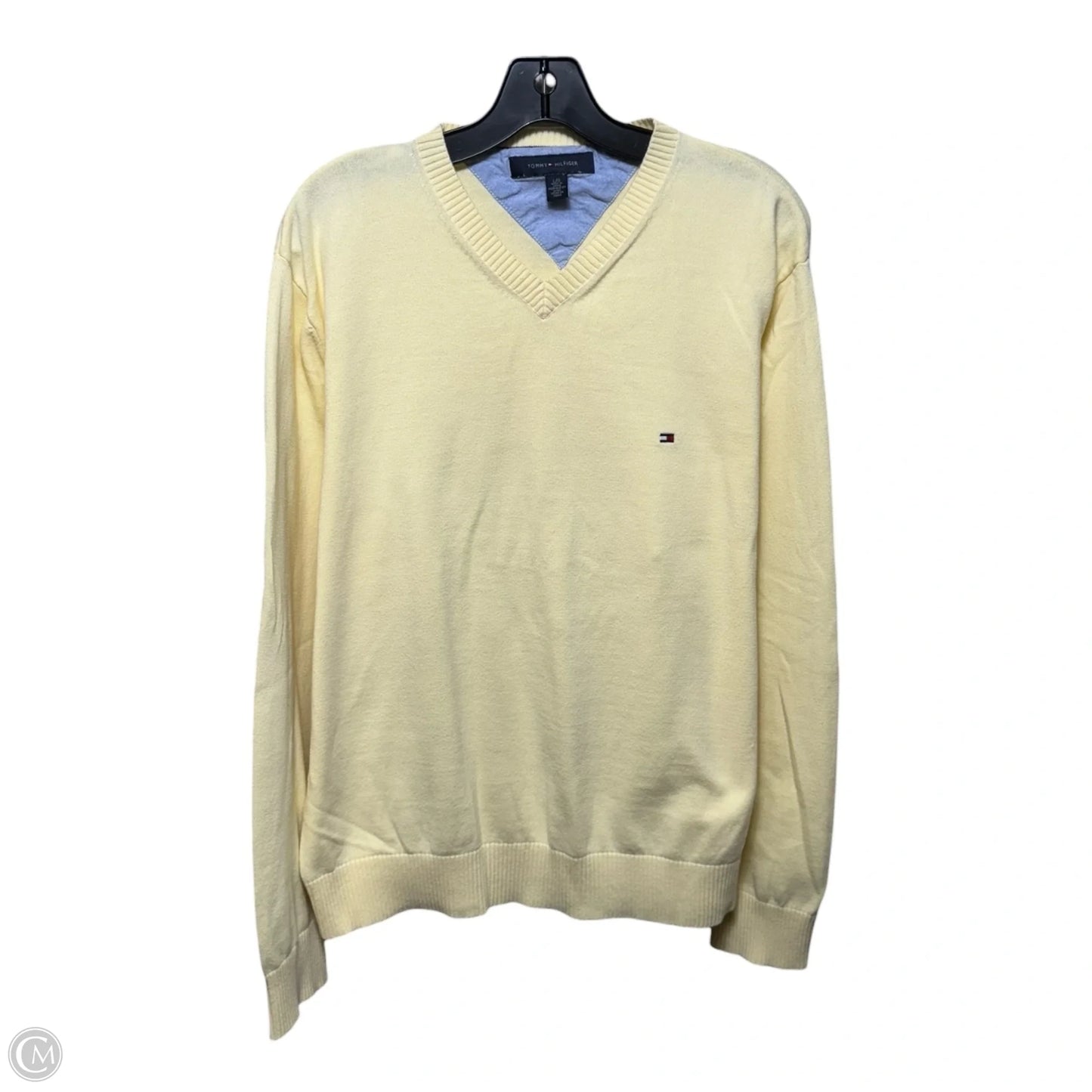 Sweater By Tommy Hilfiger In Yellow, Size: L