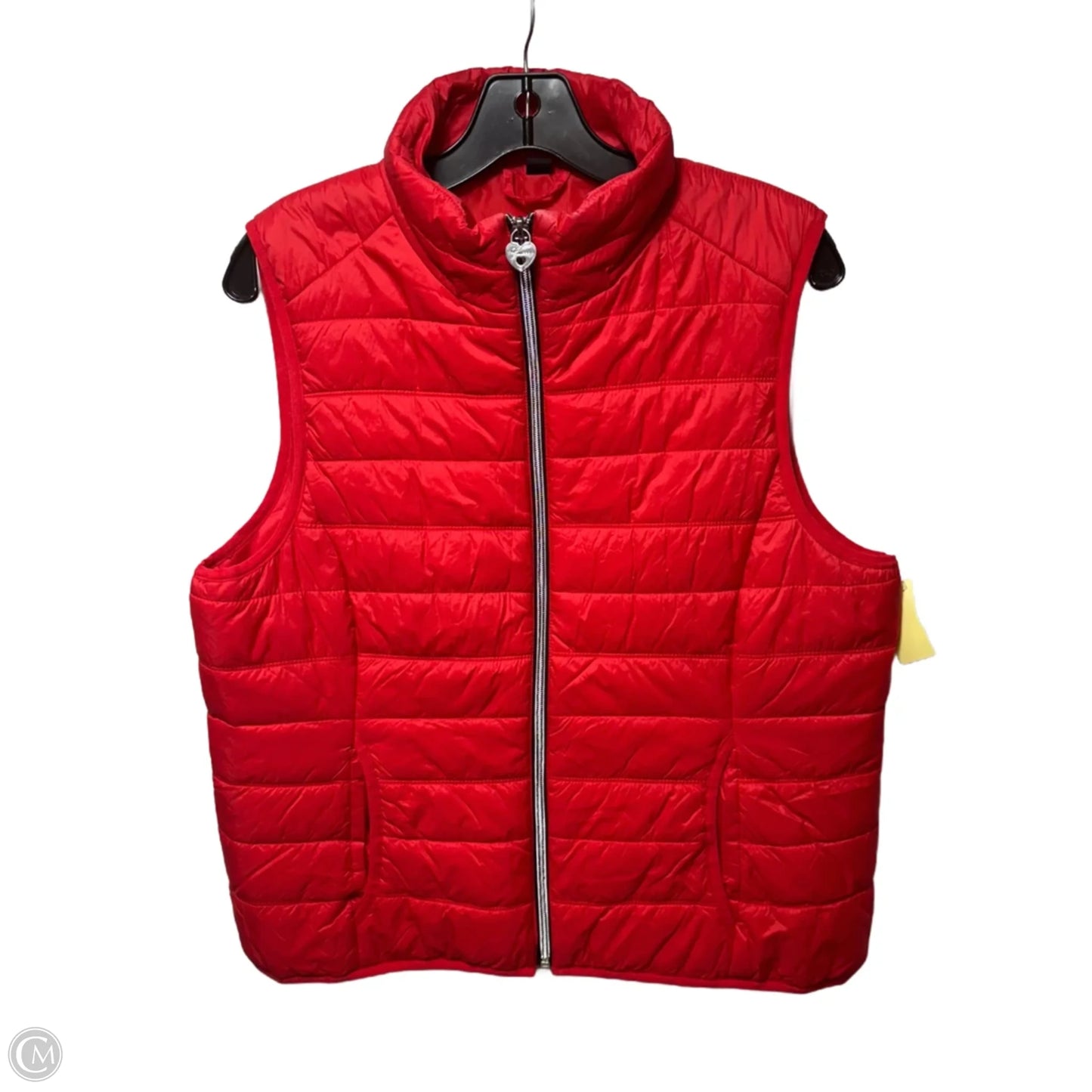 Vest Puffer & Quilted By Guess In Red, Size: L