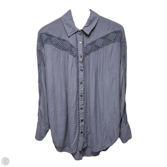 Katie Bird Button Up Top By Free People In Blue, Size: Xs