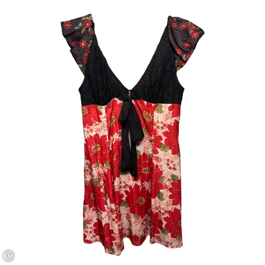 Aurora Mini Dress By Free People In Floral Print, Size: S
