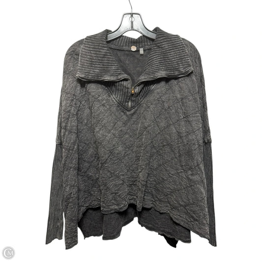 Shiloh Quilted Pullover Sweatshirt By Free People In Grey, Size: M