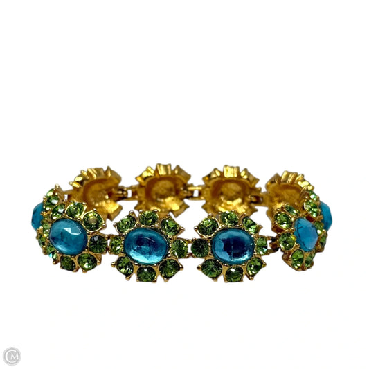 Vintage Circa 1980’s Gold Plated Crystal Bracelet  By Joan Rivers