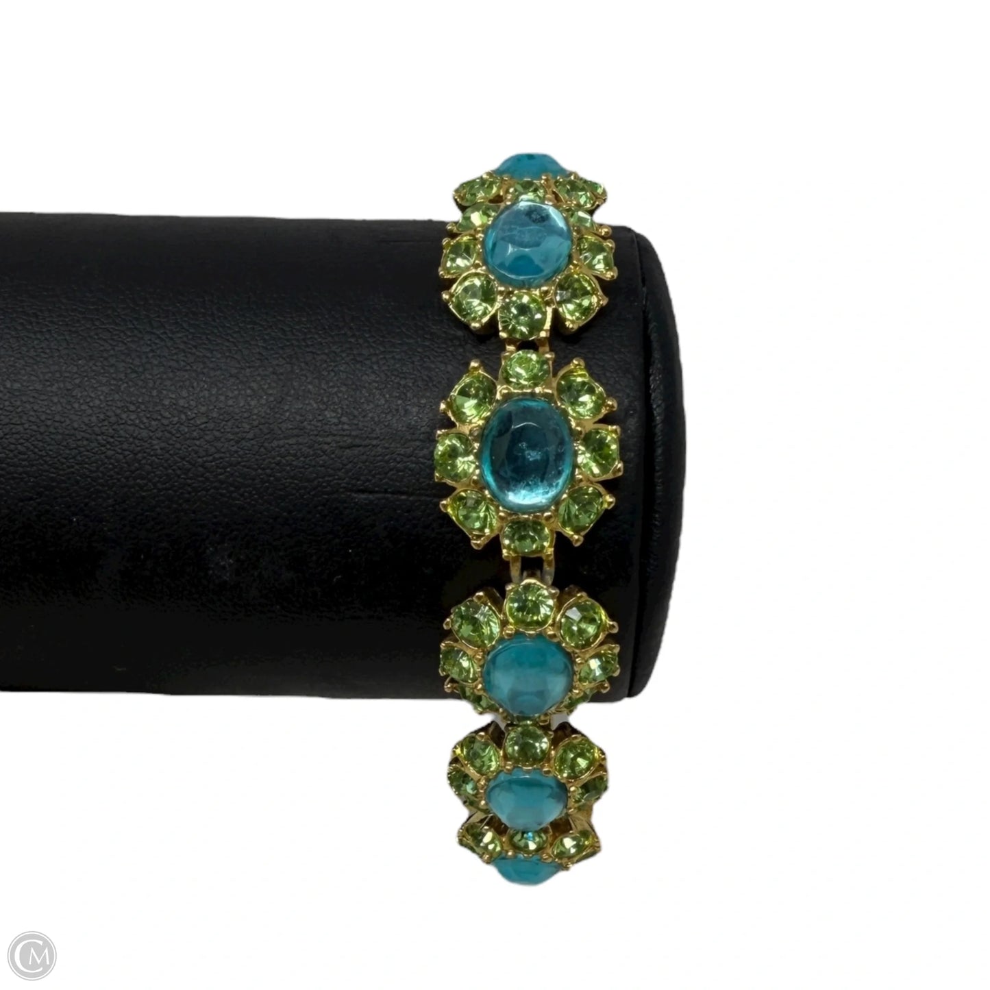 Vintage Circa 1980’s Gold Plated Crystal Bracelet  By Joan Rivers