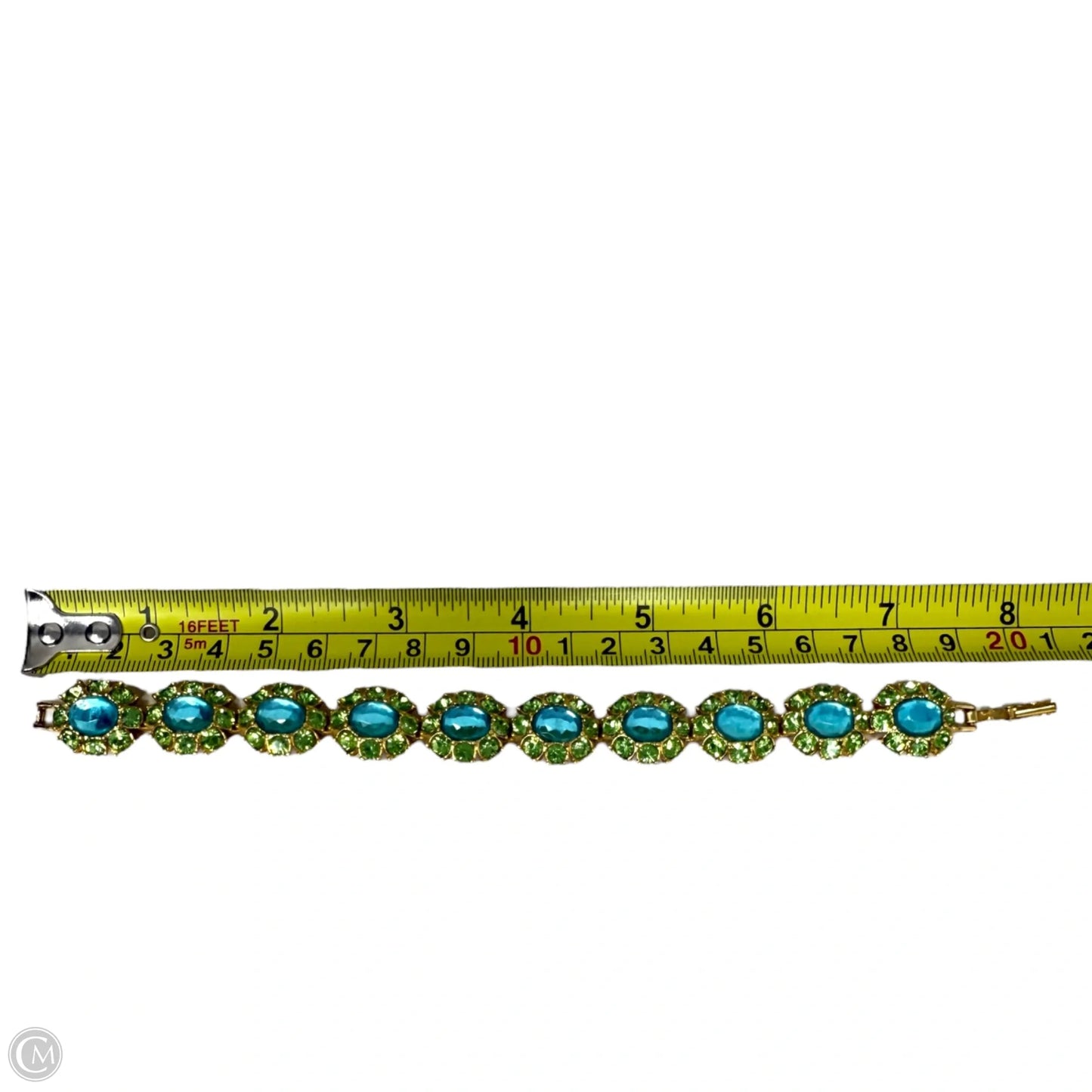 Vintage Circa 1980’s Gold Plated Crystal Bracelet  By Joan Rivers