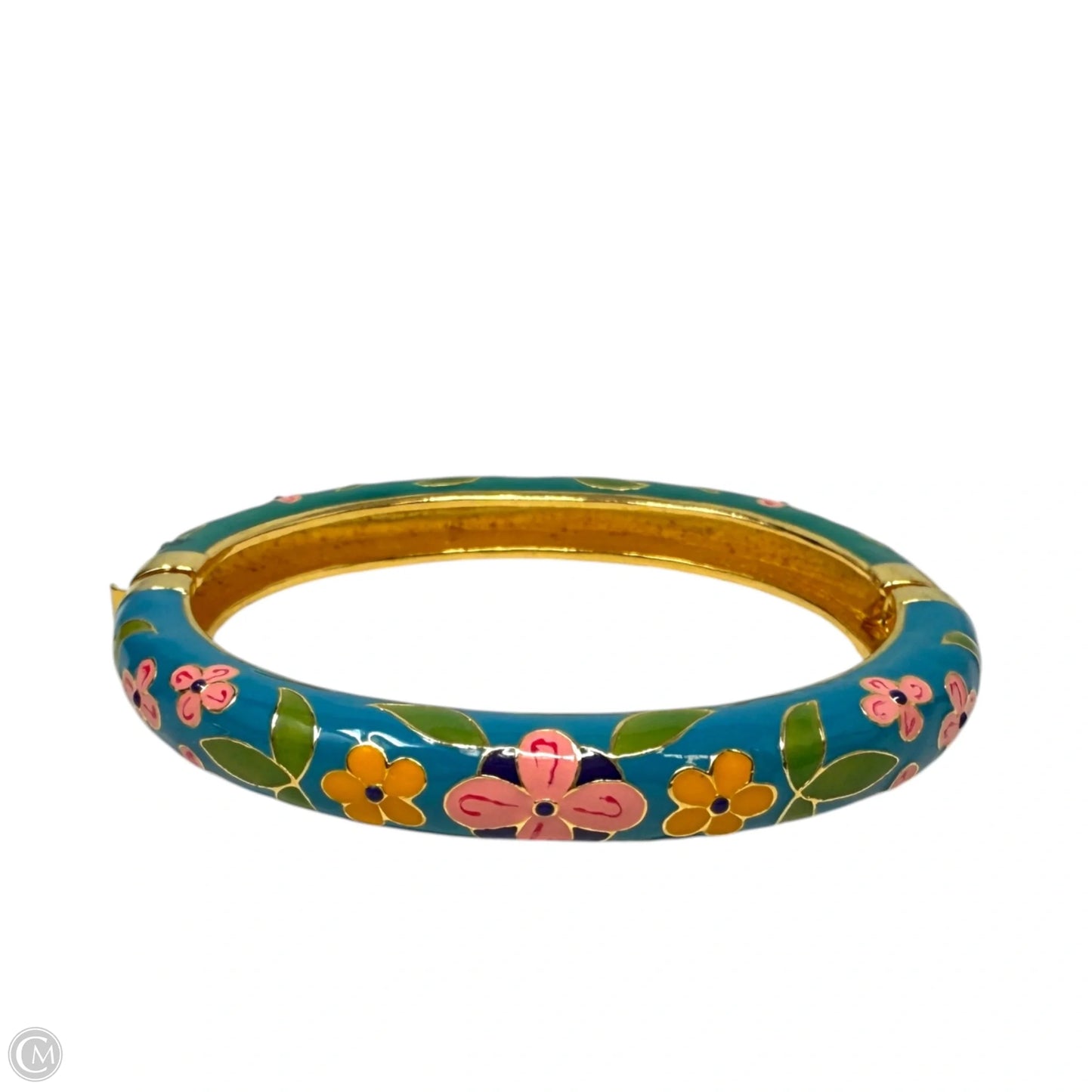 Enamel Hinged Bangle Bracelet By Joan Rivers