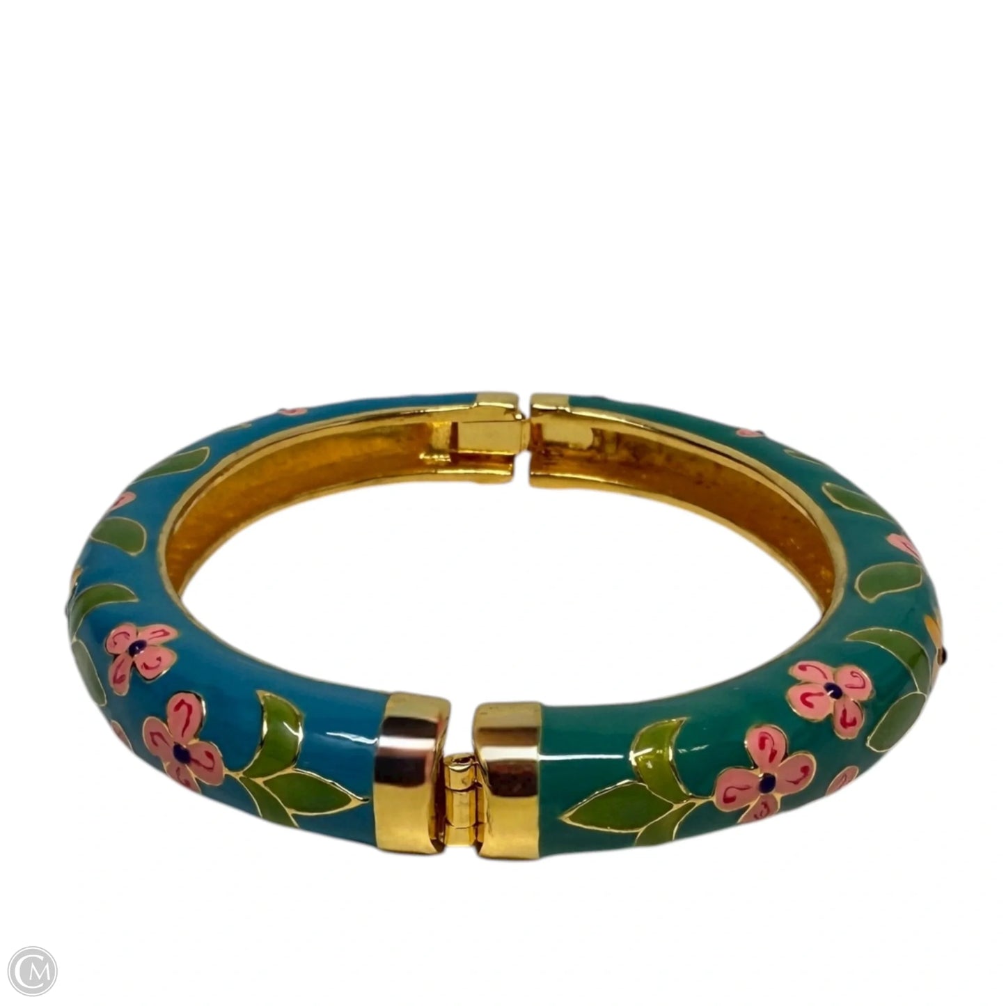 Enamel Hinged Bangle Bracelet By Joan Rivers