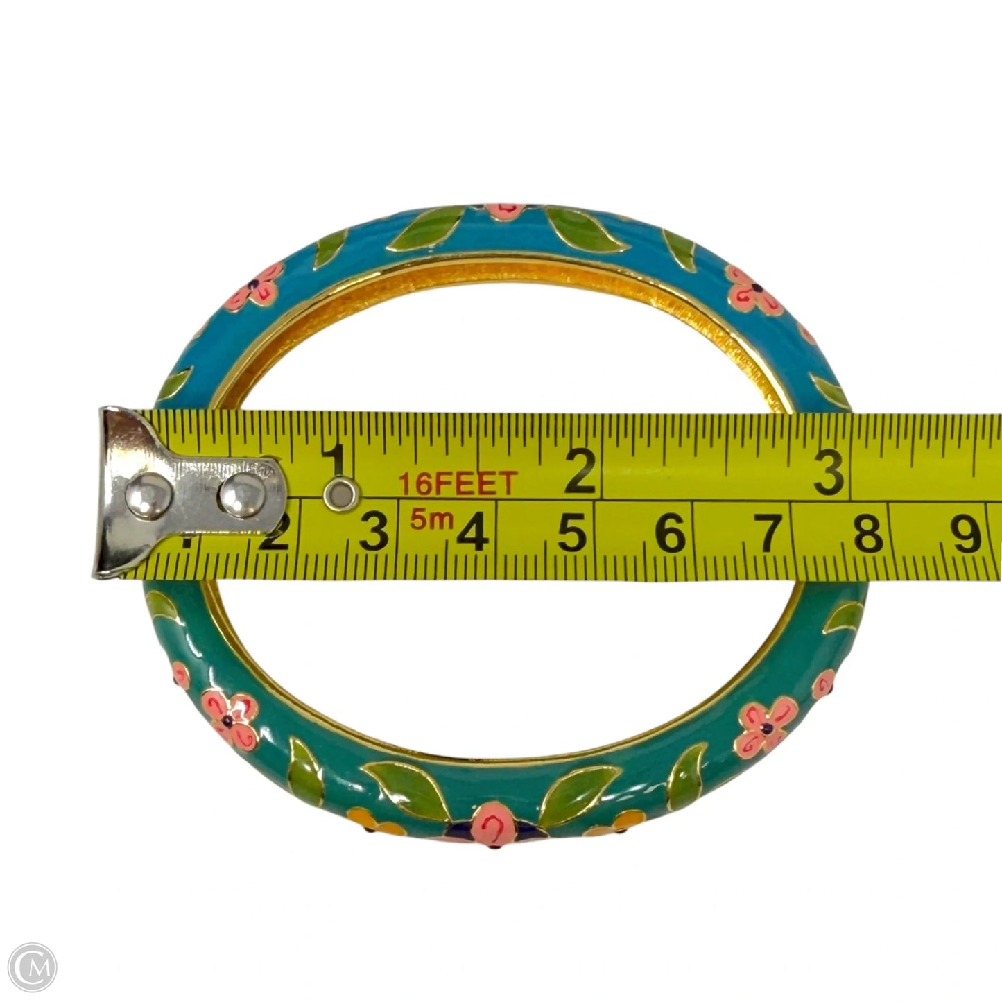 Enamel Hinged Bangle Bracelet By Joan Rivers