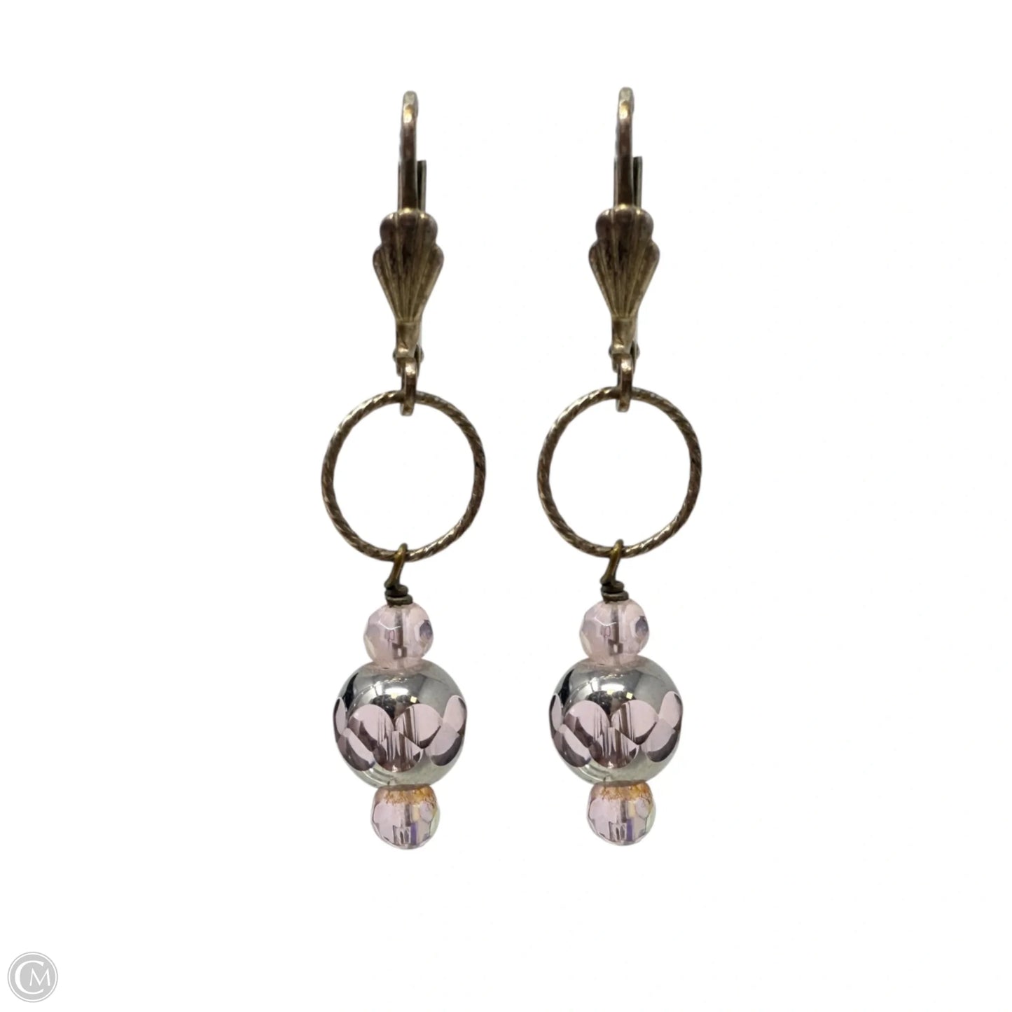 Handmade Glass Bead Dangle Earrings