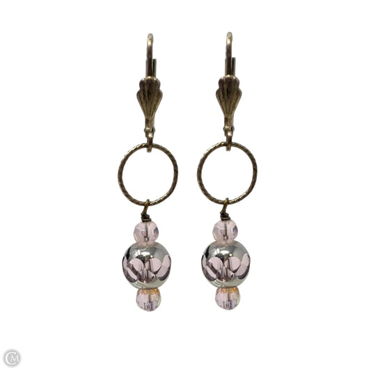 Handmade Glass Bead Dangle Earrings