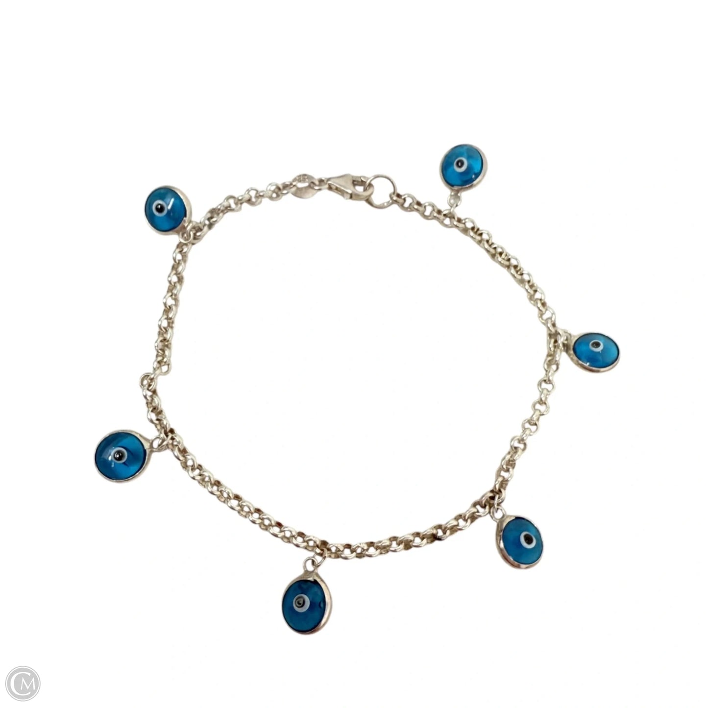 Sterling Silver Evil Eye Bracelet