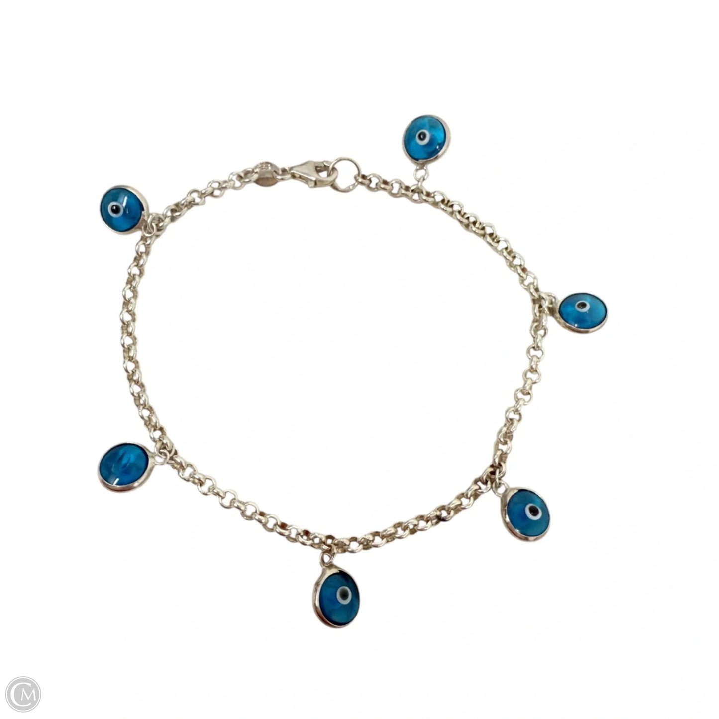 Sterling Silver Evil Eye Bracelet