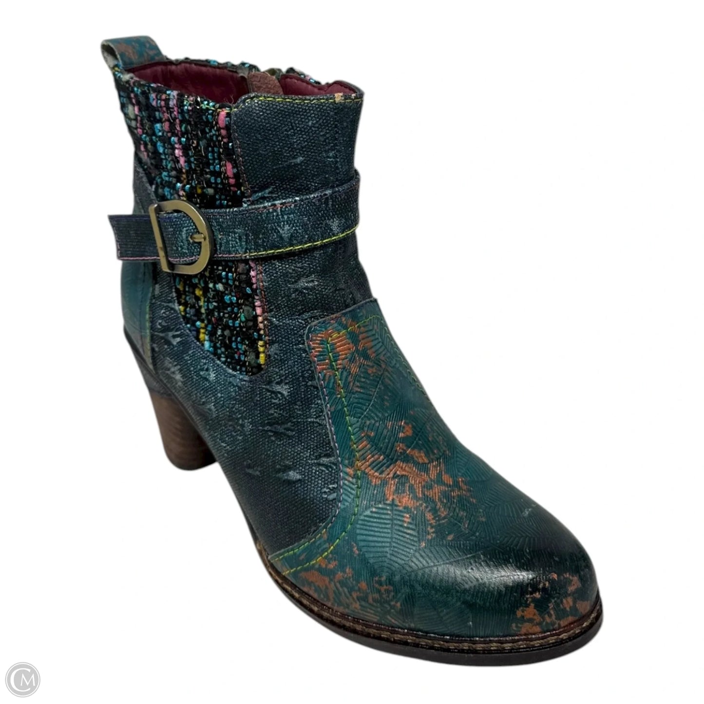 Nancies Ankle Boots By Spring Step In Teal, Size: 5