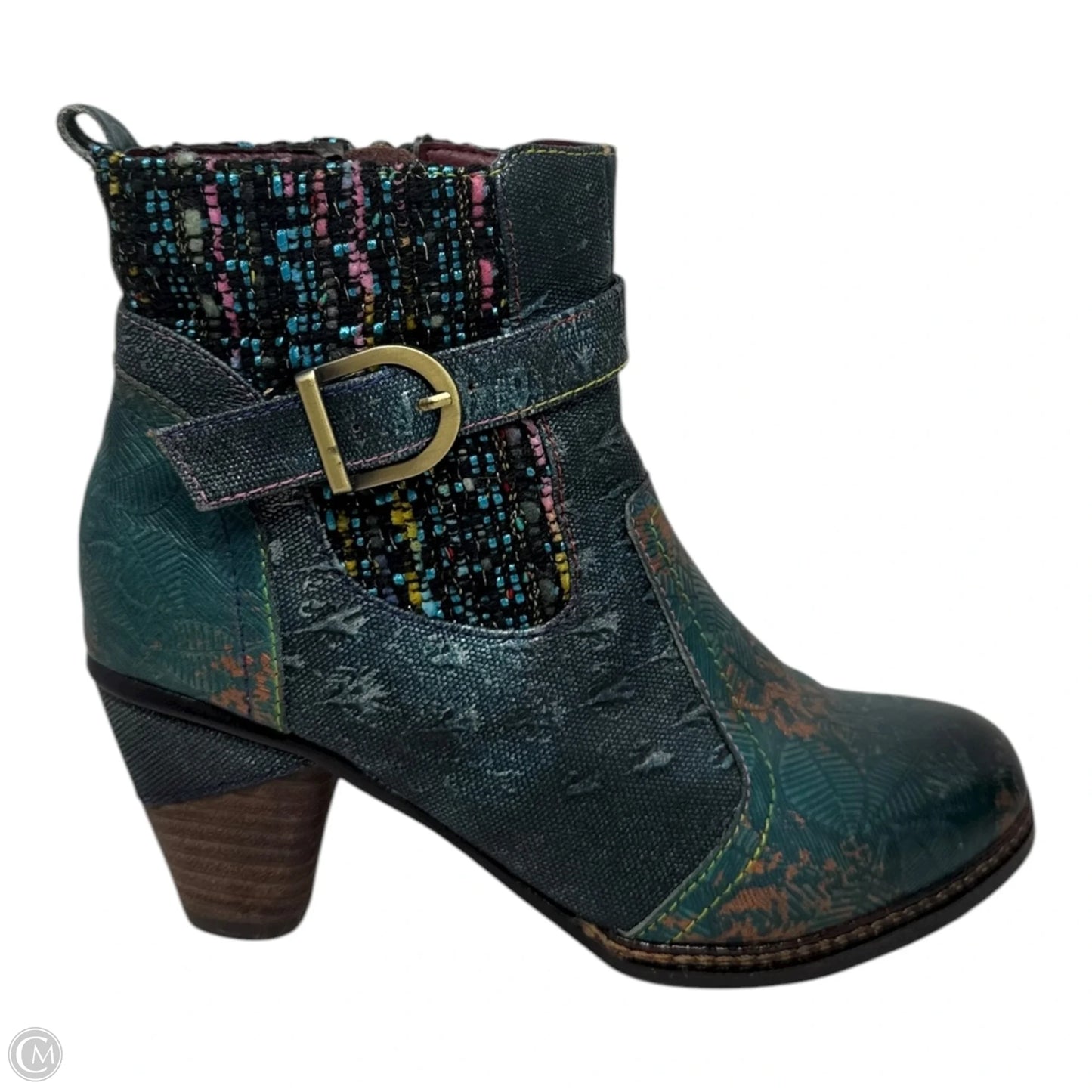 Nancies Ankle Boots By Spring Step In Teal, Size: 5